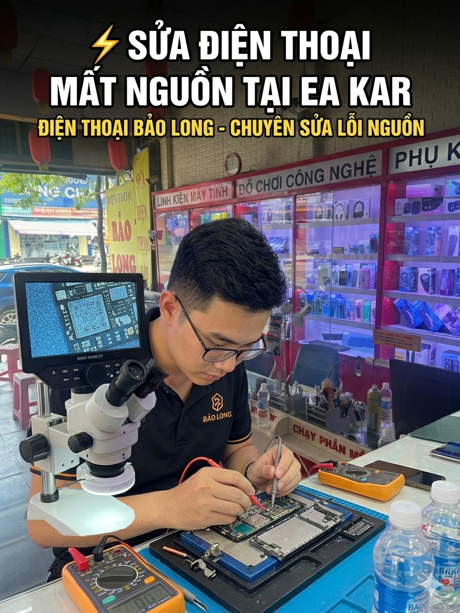 ⚡ SỬA ĐIỆN THOẠI MẤT NGUỒN TẠI EA KAR